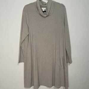 Pure Jill Large Super Soft Light Brown Tan Dress